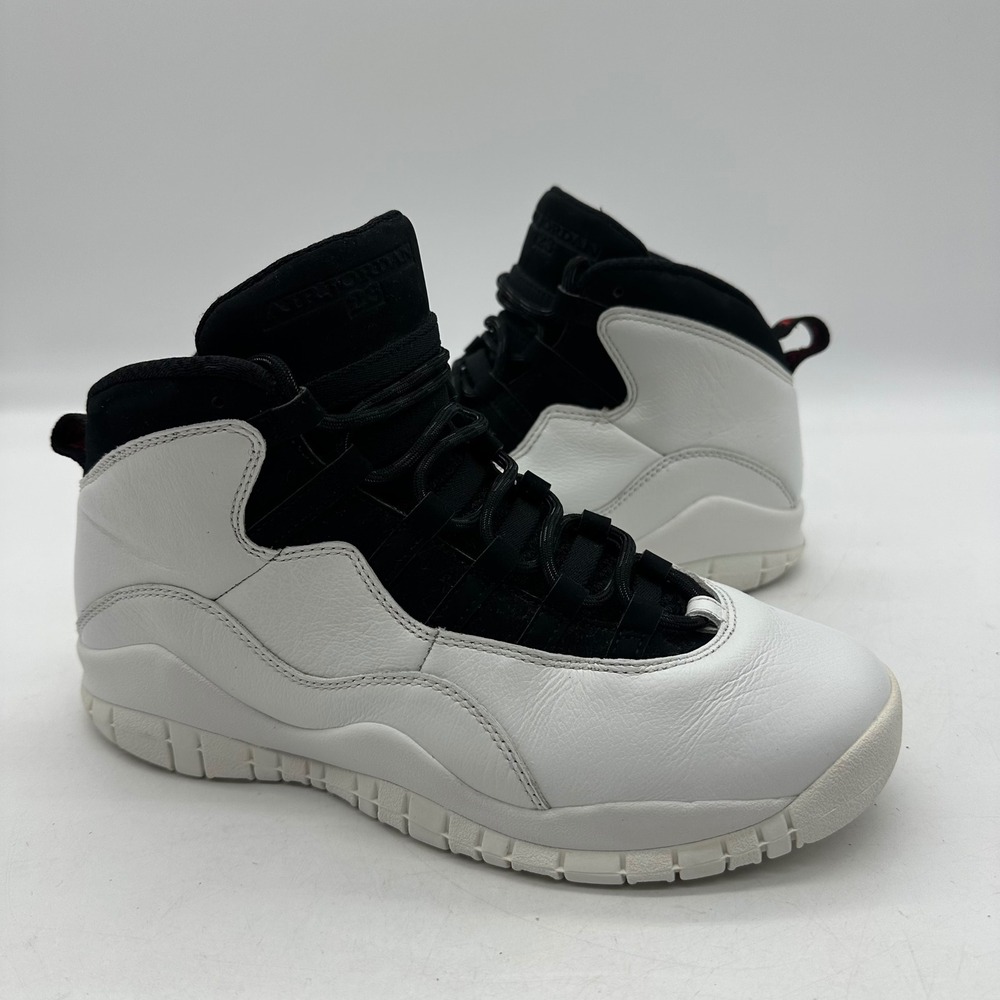 Nike 310806-104 Youth Size 6Y White Black Air Jordan 10 Retro GS I'm Back Shoes